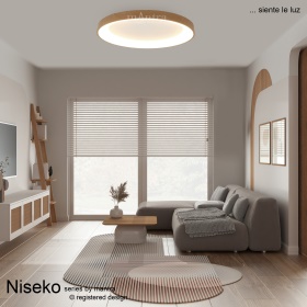 Niseko Wood Ceiling Lights Mantra Fusion Ring Pendants